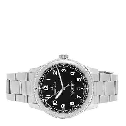 Breitling Stainless Steel 42mm Navitimer 8 Automatic Watch Black A17314 2 of 5