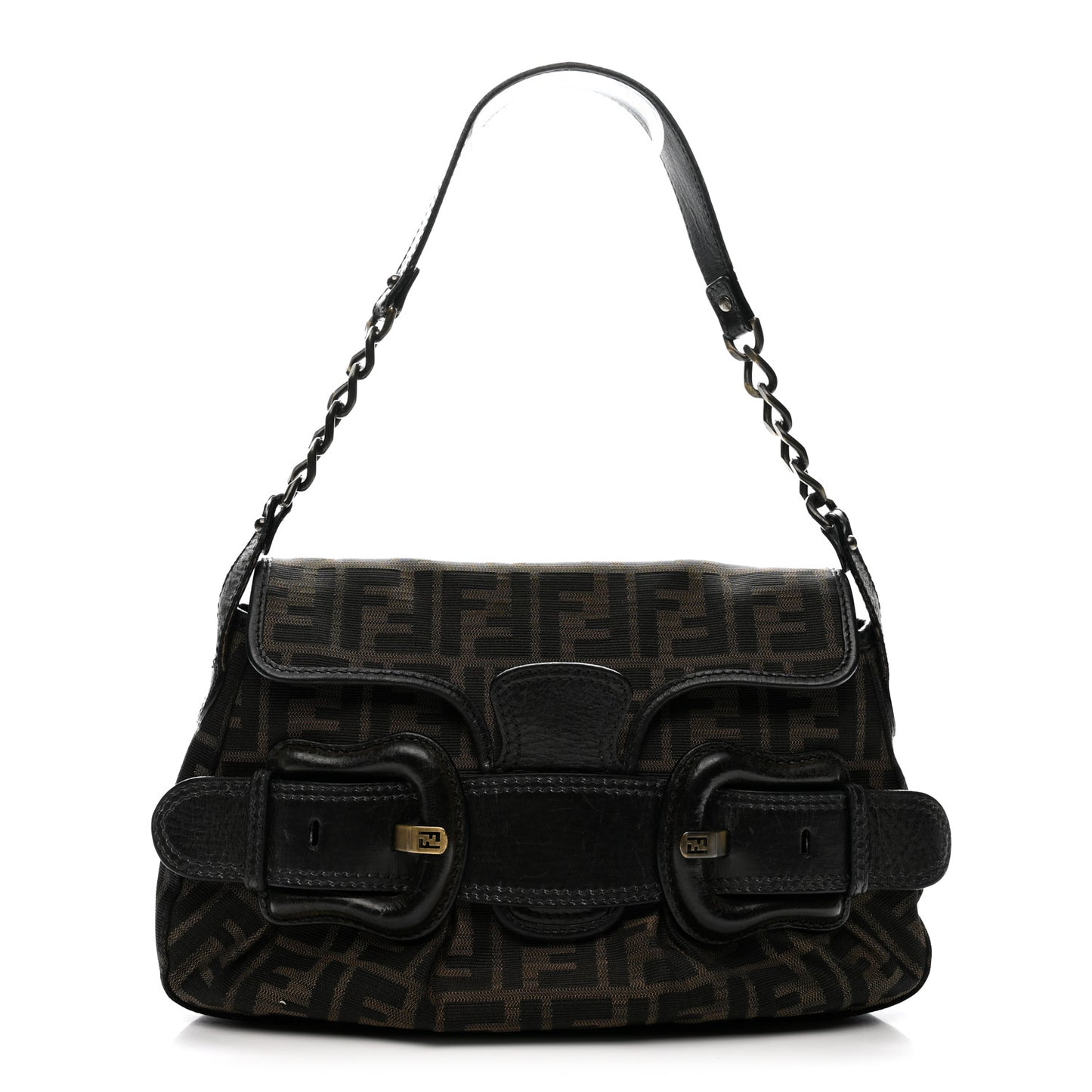 Zucca B Bis Flap Bag Tobacco Castagna