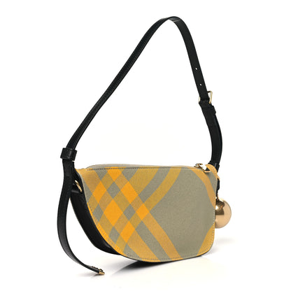 Burberry Calfskin Check Mini Shield Sling Bag Hunter 3 of 10