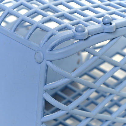 Fendi Recycled Plastic Vitello Liberty Matte Small Fendi Basket Light Blue 13 of 16