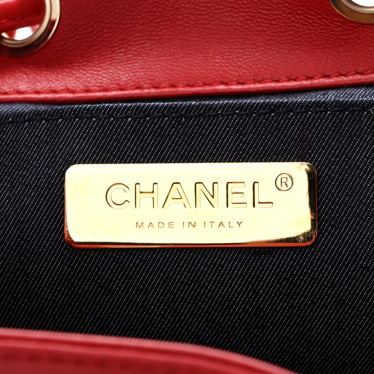 Chanel Lambskin CC Mania Backpack Red 6 of 13