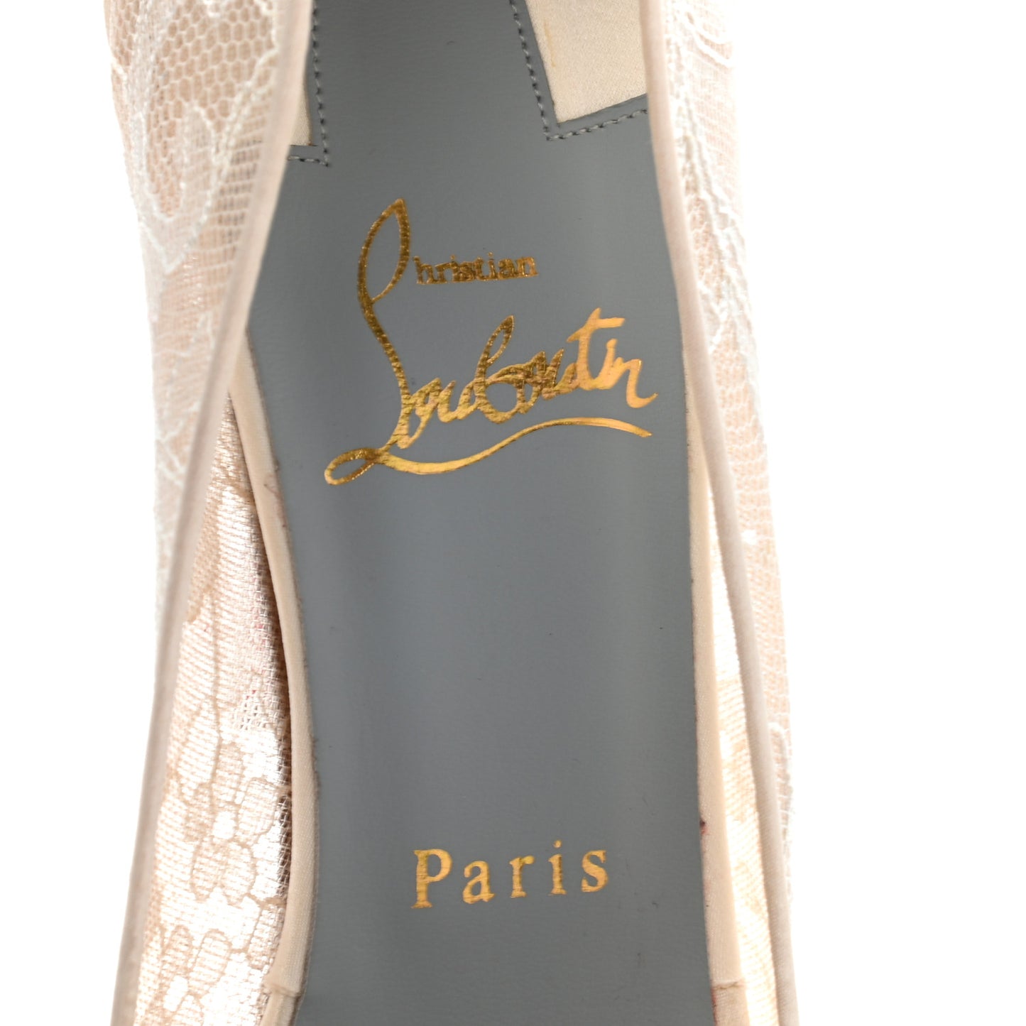Rete Dentelle Lurex Very Lace 120 Pumps 38.5 White