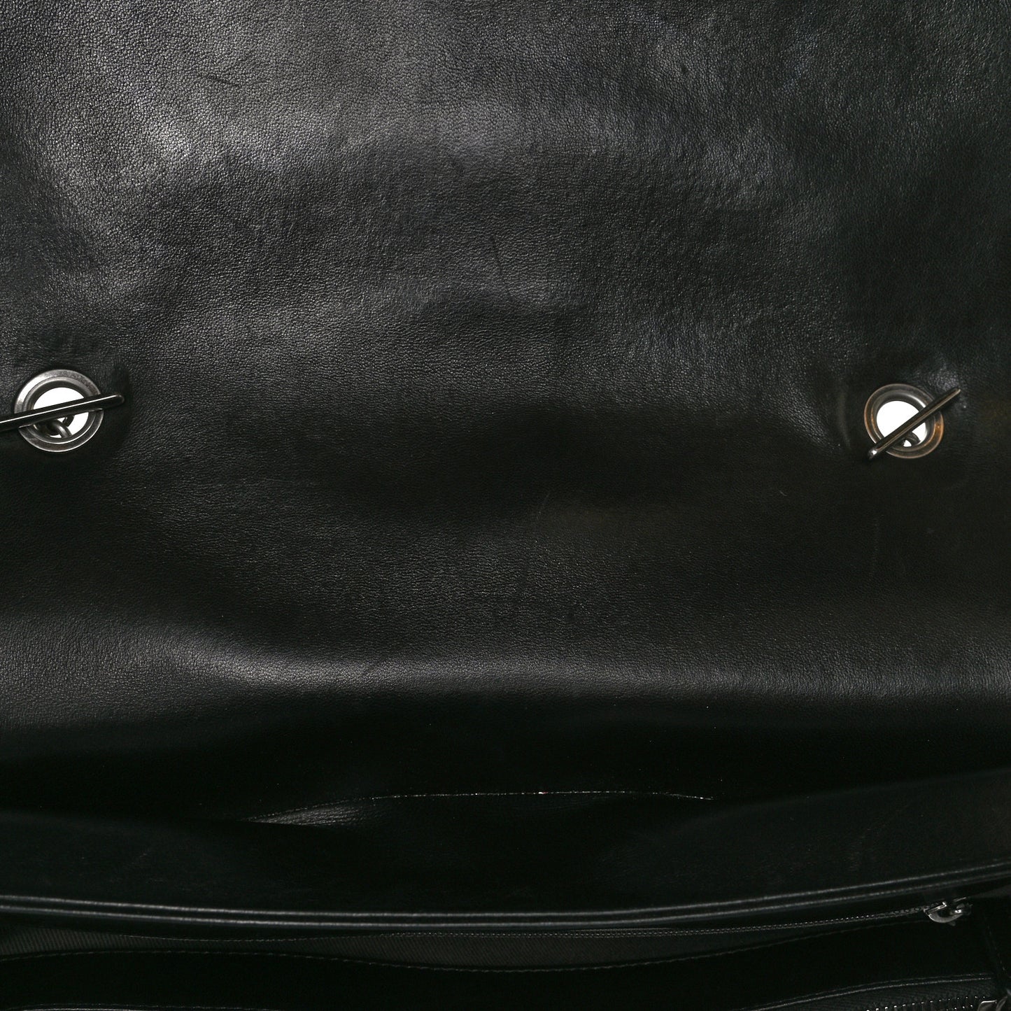 Lambskin Quilted Large Antik Boy Flap Black