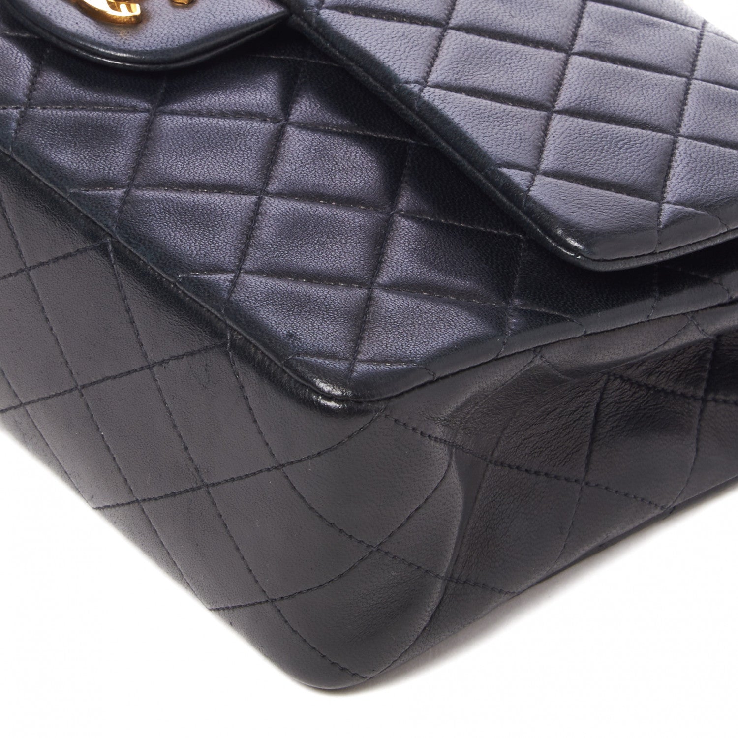 Chanel Lambskin Quilted Medium Double Flap Black 4 of 9
