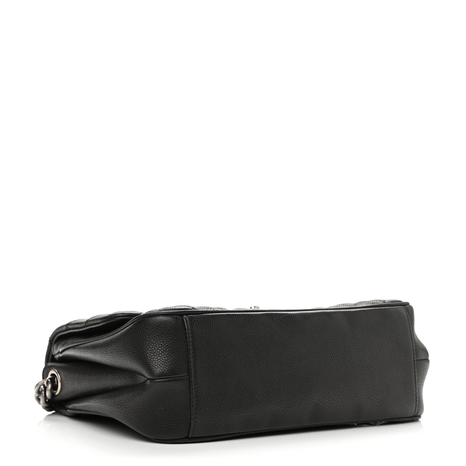 Chanel Caviar Quilted Medium Rock In Rome Single Flap Black 4 of 12