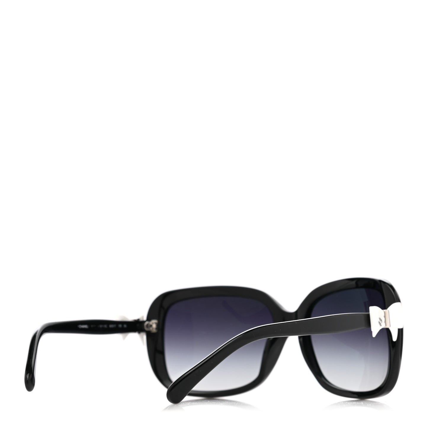 Acetate CC Bow Sunglasses 5171 Black White