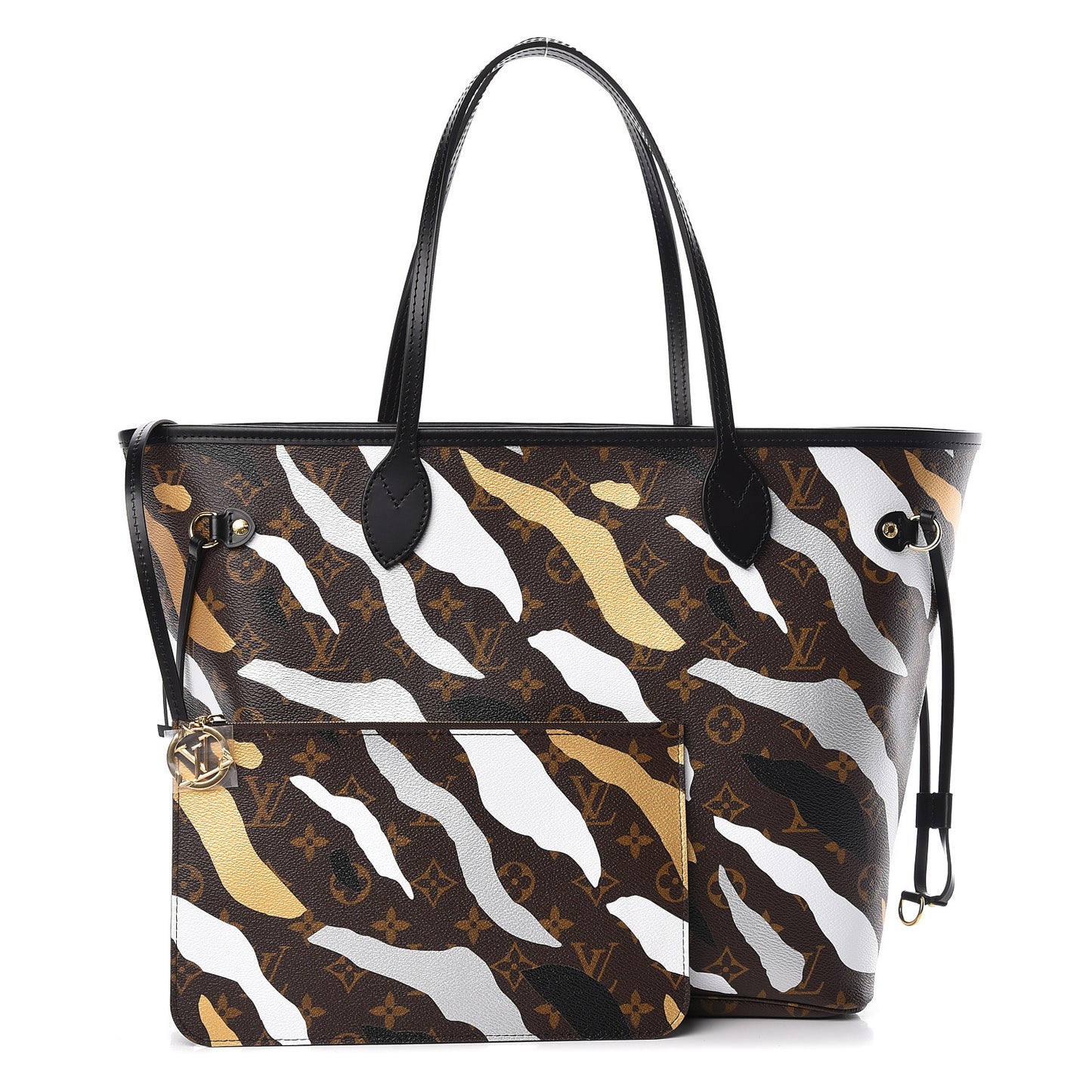 X LOL Monogram Neverfull MM Gold Silver