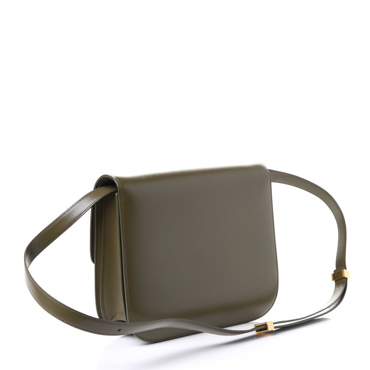 Celine Box Calfskin Classic Box Medium Flap Bag Army Green 2 of 4
