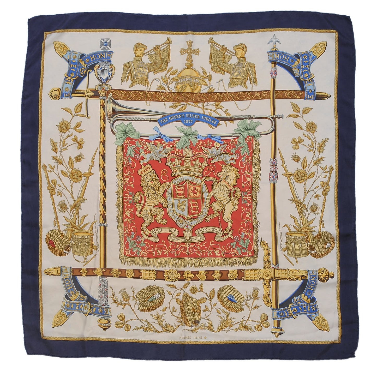 Silk The Queen's Silver Jubilee Scarf 90