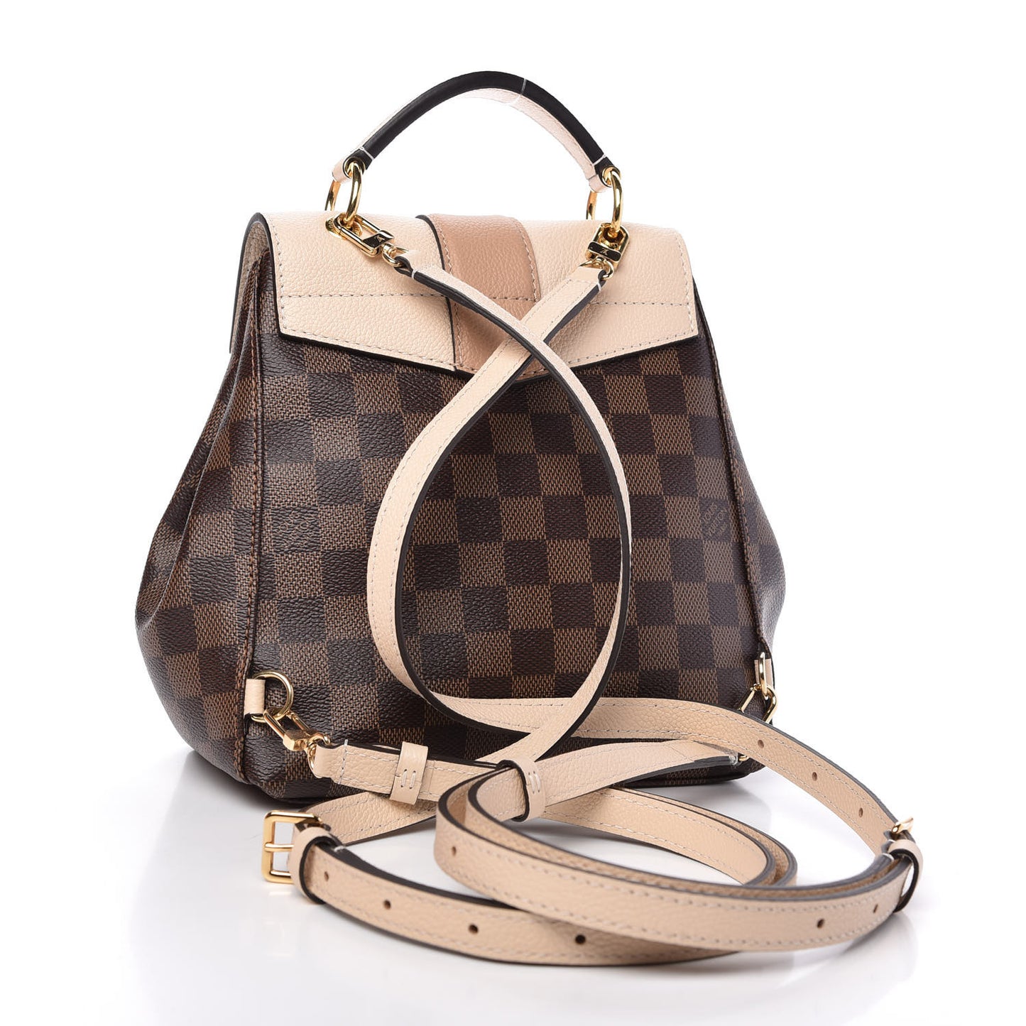 Damier Ebene Clapton Backpack Creme
