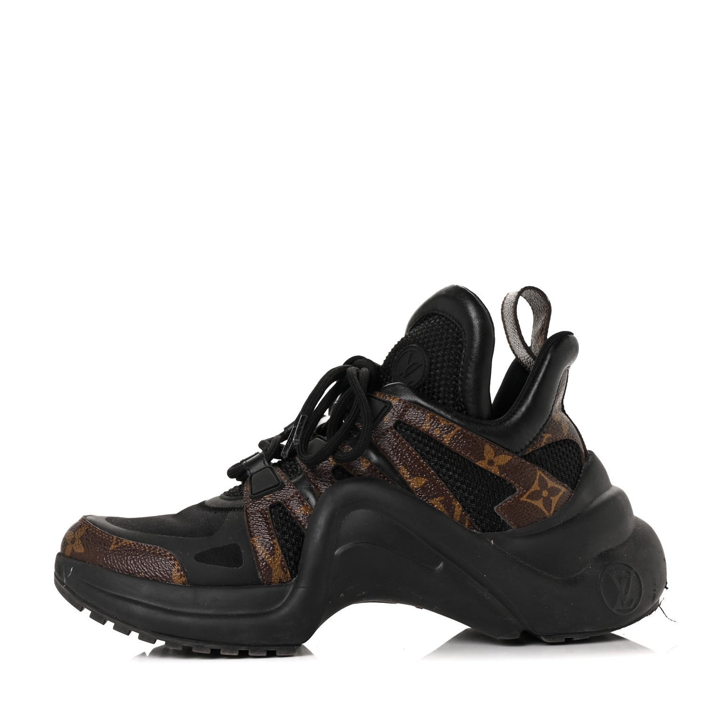 Calfskin Patent Monogram LV Archlight Sneakers 37 Black