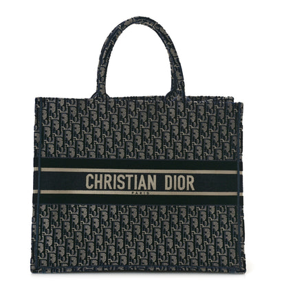 Christian Dior Oblique Large Book Tote Blue Multicolor 1 of 12