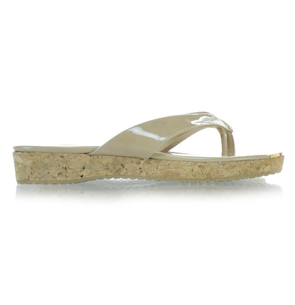 Jimmy Choo Patent Cork Wedge Sandals 38 3 of 7