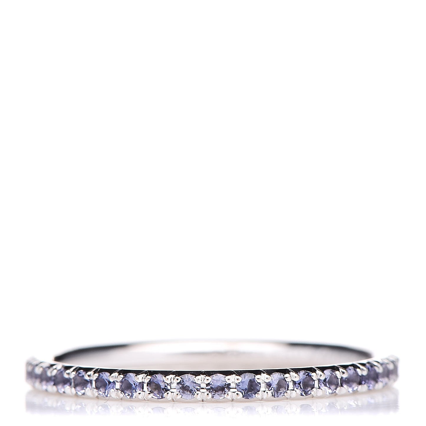 18K White Gold Iolite Metro Ring 48 4.5
