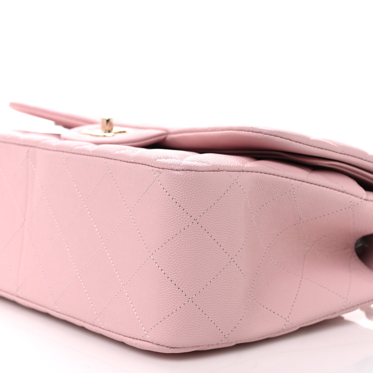 Chanel Caviar Quilted Jumbo Double Flap Light Pink 10 of 10