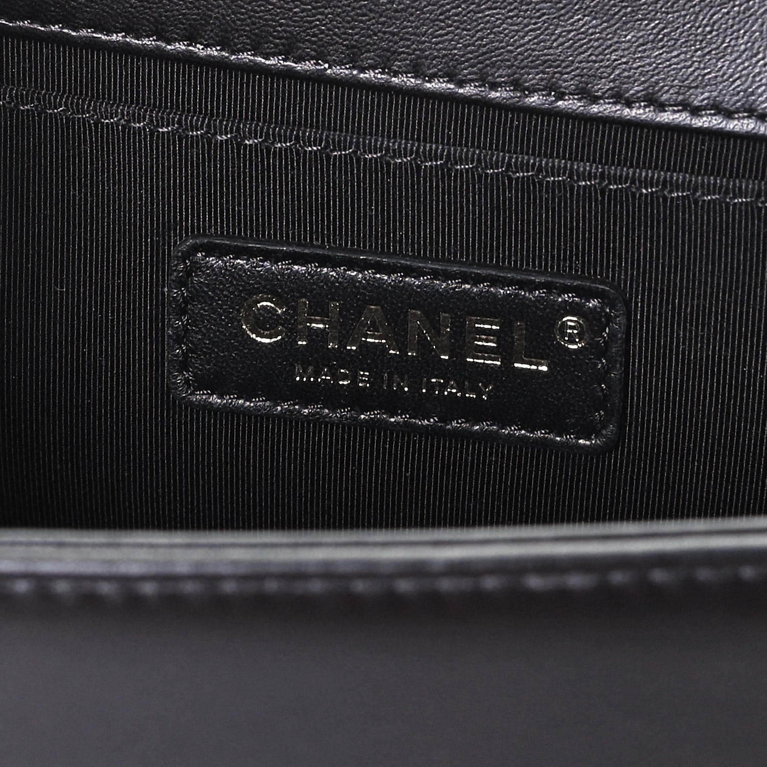 Chanel Lambskin Quilted Medium Boy Flap Black 6 of 10