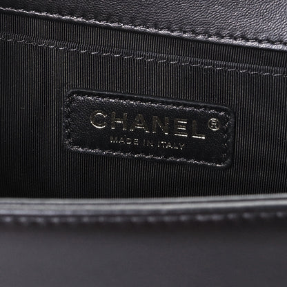 Chanel Lambskin Quilted Medium Boy Flap Black 6 of 10