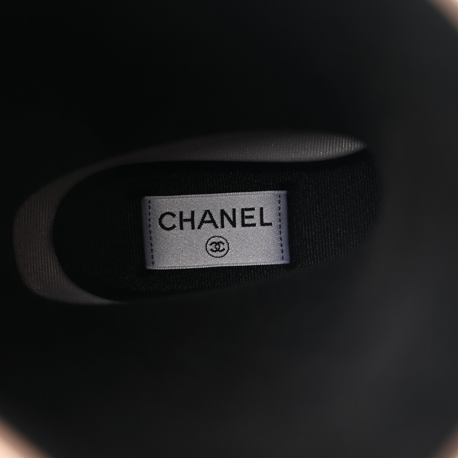 Chanel Caoutchouk CC High Boots 38 Beige White 7 of 12