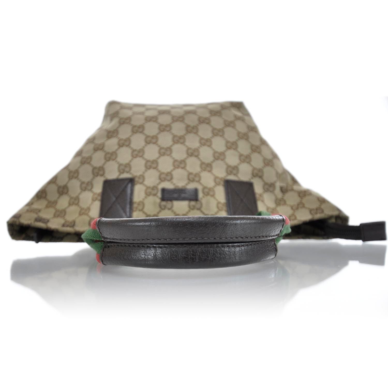 Gucci GG Monogram Small Web Handle Bucket Tote 4 of 9