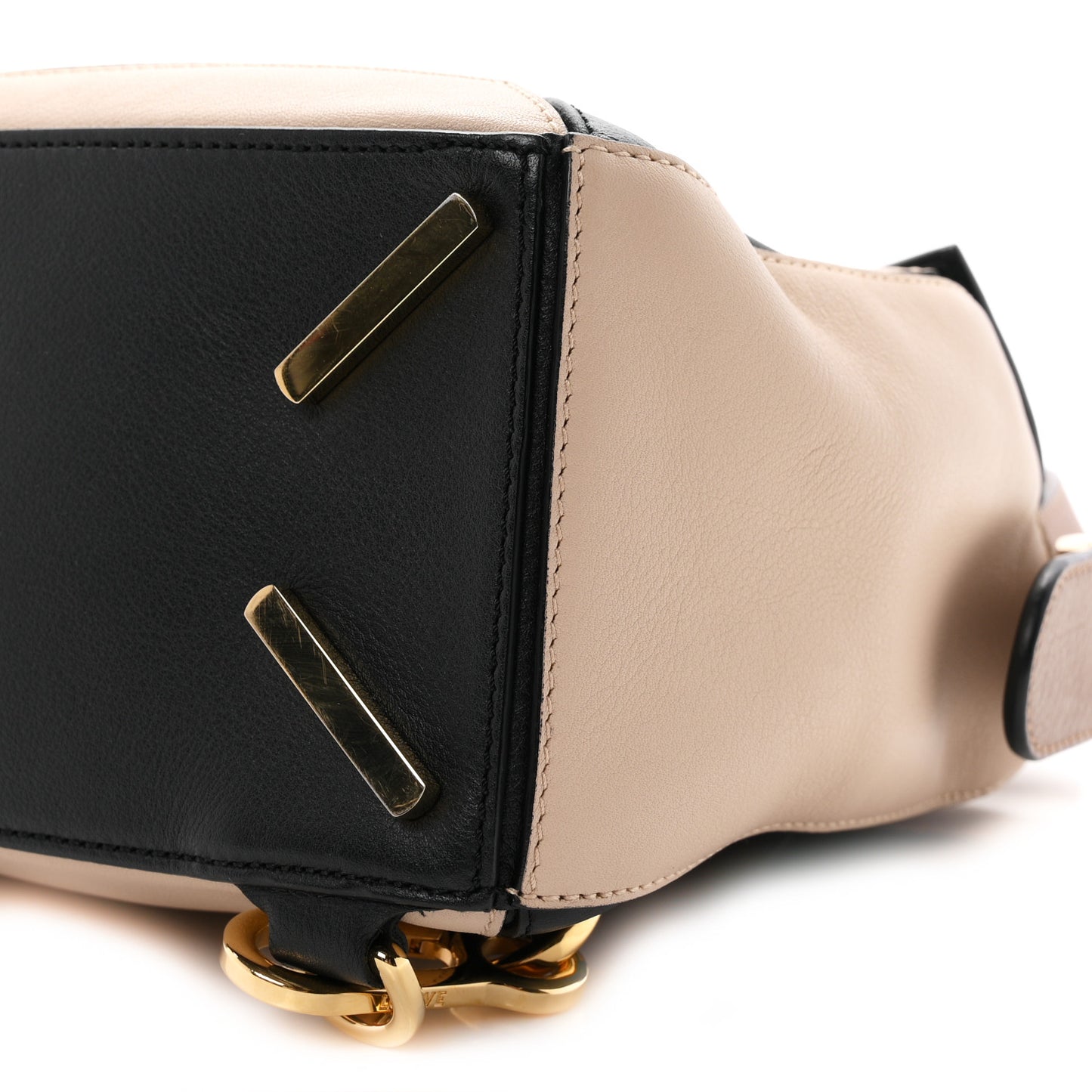 Calfskin Small Puzzle Bag Sand Hazelnut Ash