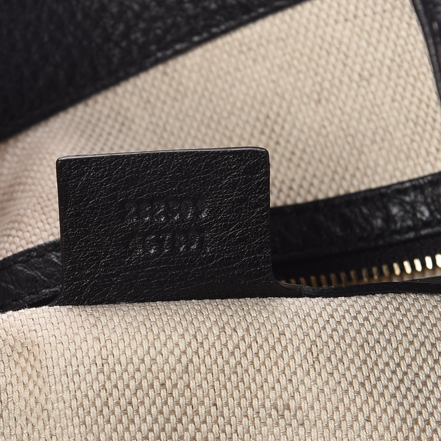 Gucci Pebbled Calfskin Medium Soho Shoulder Bag Black 7 of 10