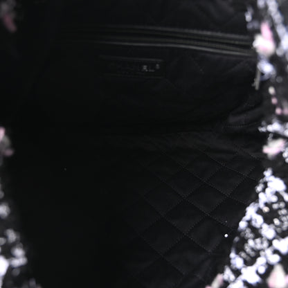 Chanel Tweed Patchwork Quilted Small Chanel 22 Black Pink White 6 of 11