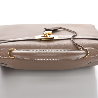 Hermes Togo Kelly Retourne 35 Etoupe 28 of 34