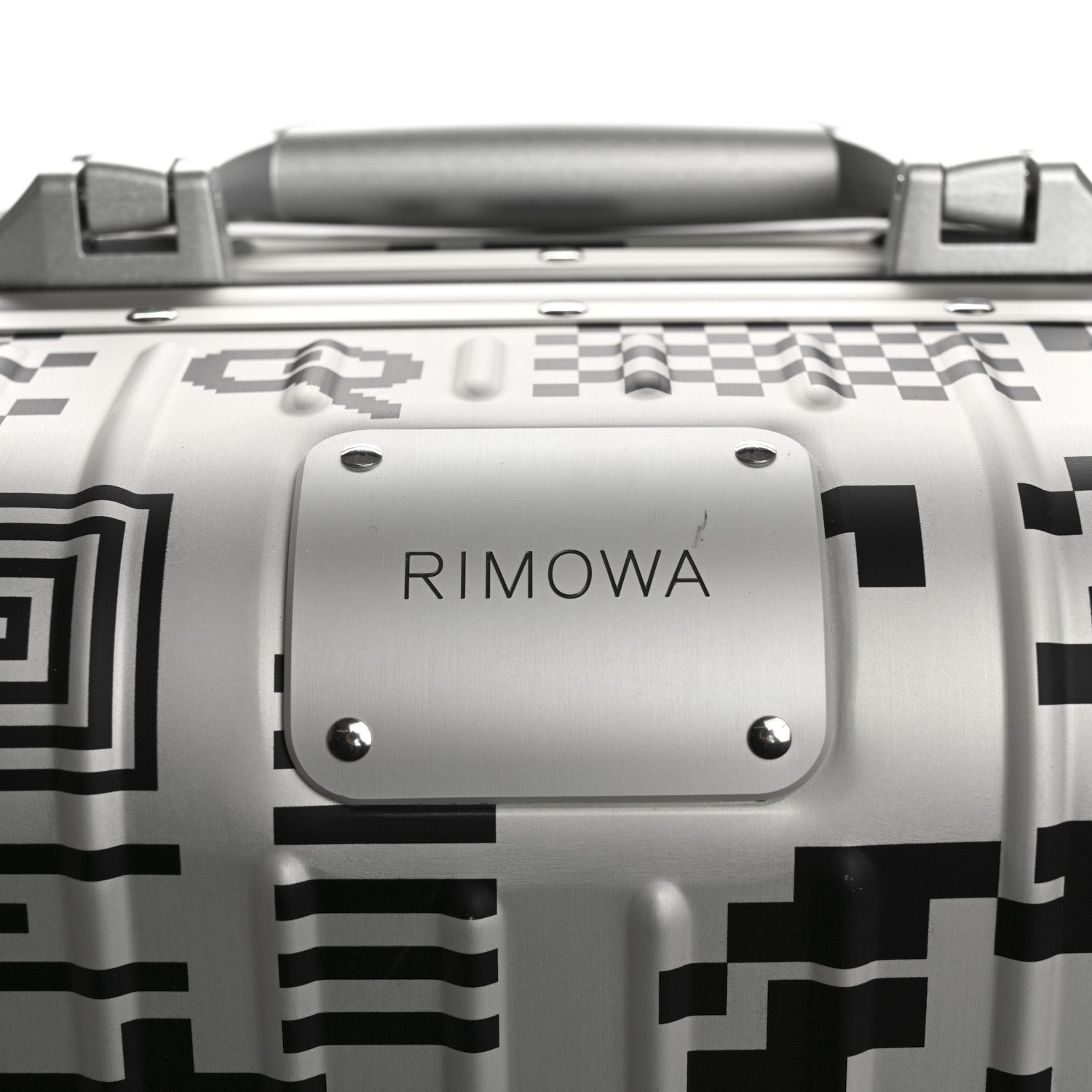 Rimowa X RTFKT Polycarbonate Printed Original Twist Cabin Silver Black 10 of 13