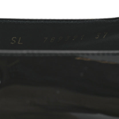 Saint Laurent Patent Carine 55 Slingback Pumps 37 Black 10 of 11