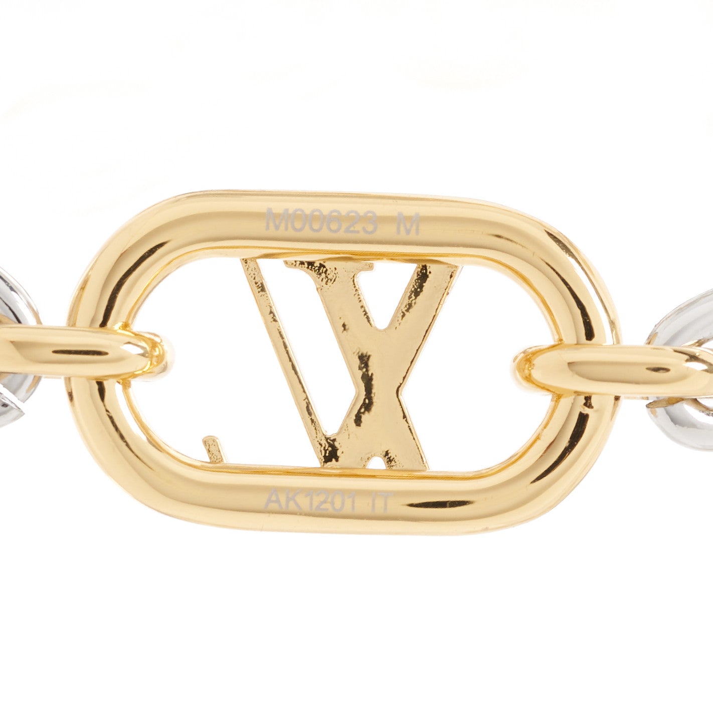 Louis Vuitton Everyday Chain LV Bracelet M Gold Silver 4 of 4