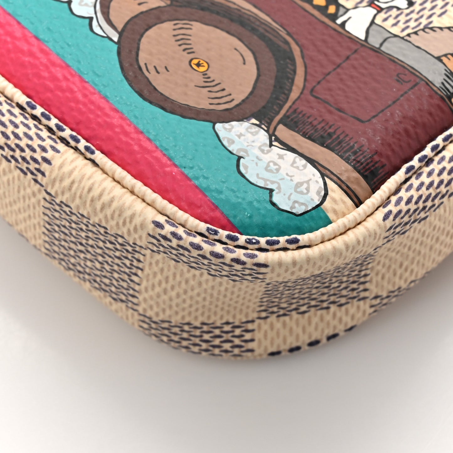 Damier Azur 2015 Christmas Animation Mini Pochette Accessories