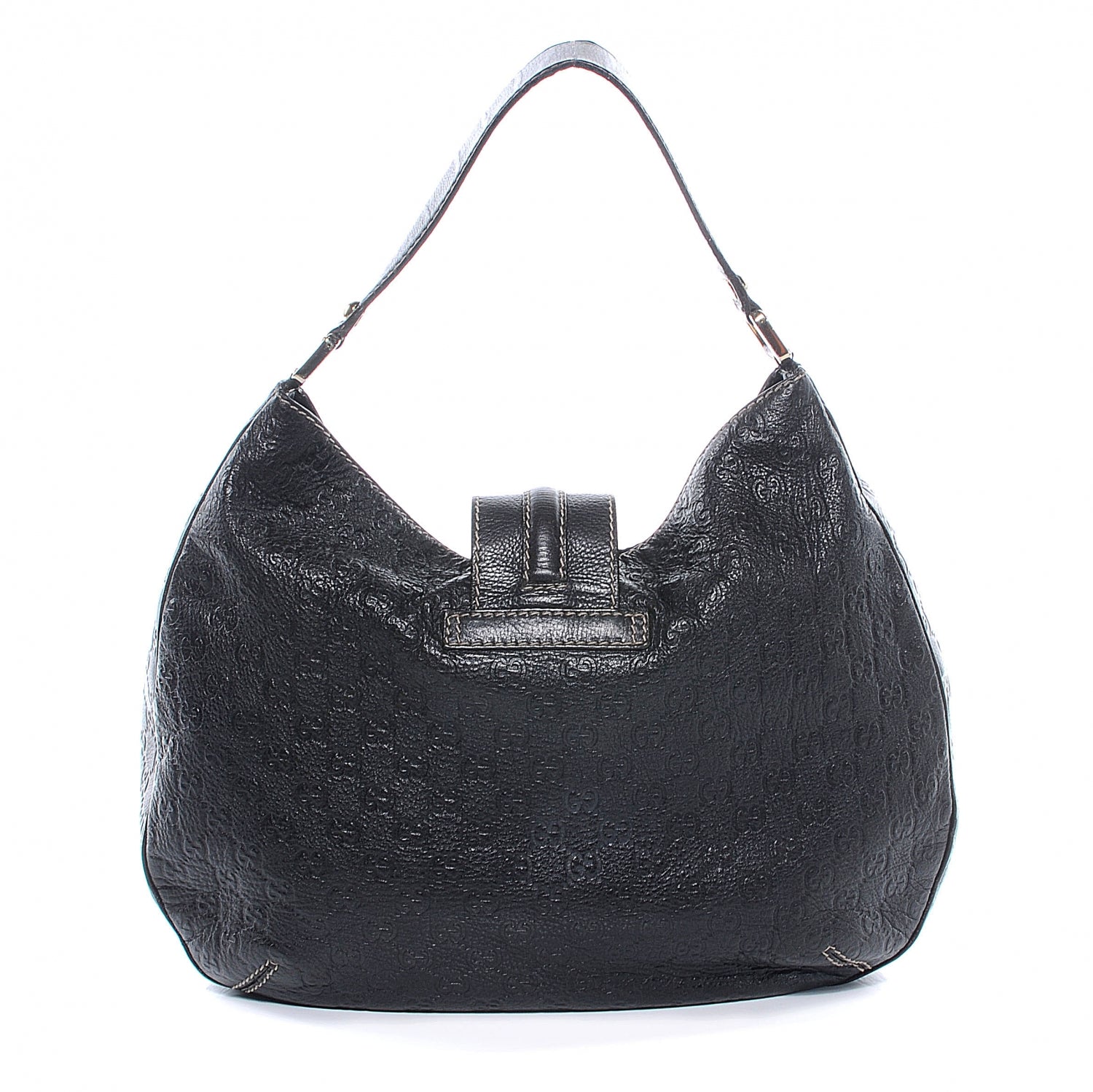 Gucci Guccissima New Ladies Web Large Hobo Brown 8 of 8