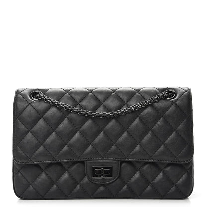Chanel Crumpled Calfskin Quilted 2.55 Reissue 226 Flap So Black 1 of 9