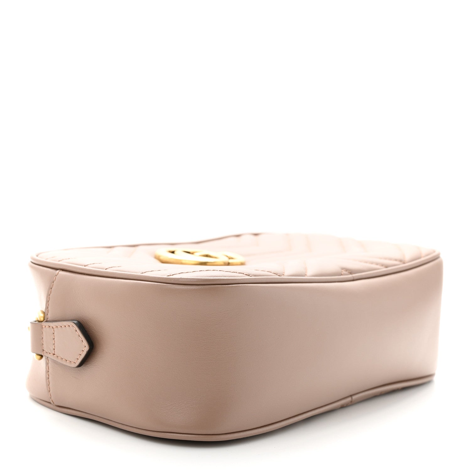 Gucci Calfskin Matelasse Small GG Marmont Chain Shoulder Bag Porcelain Rose 4 of 11