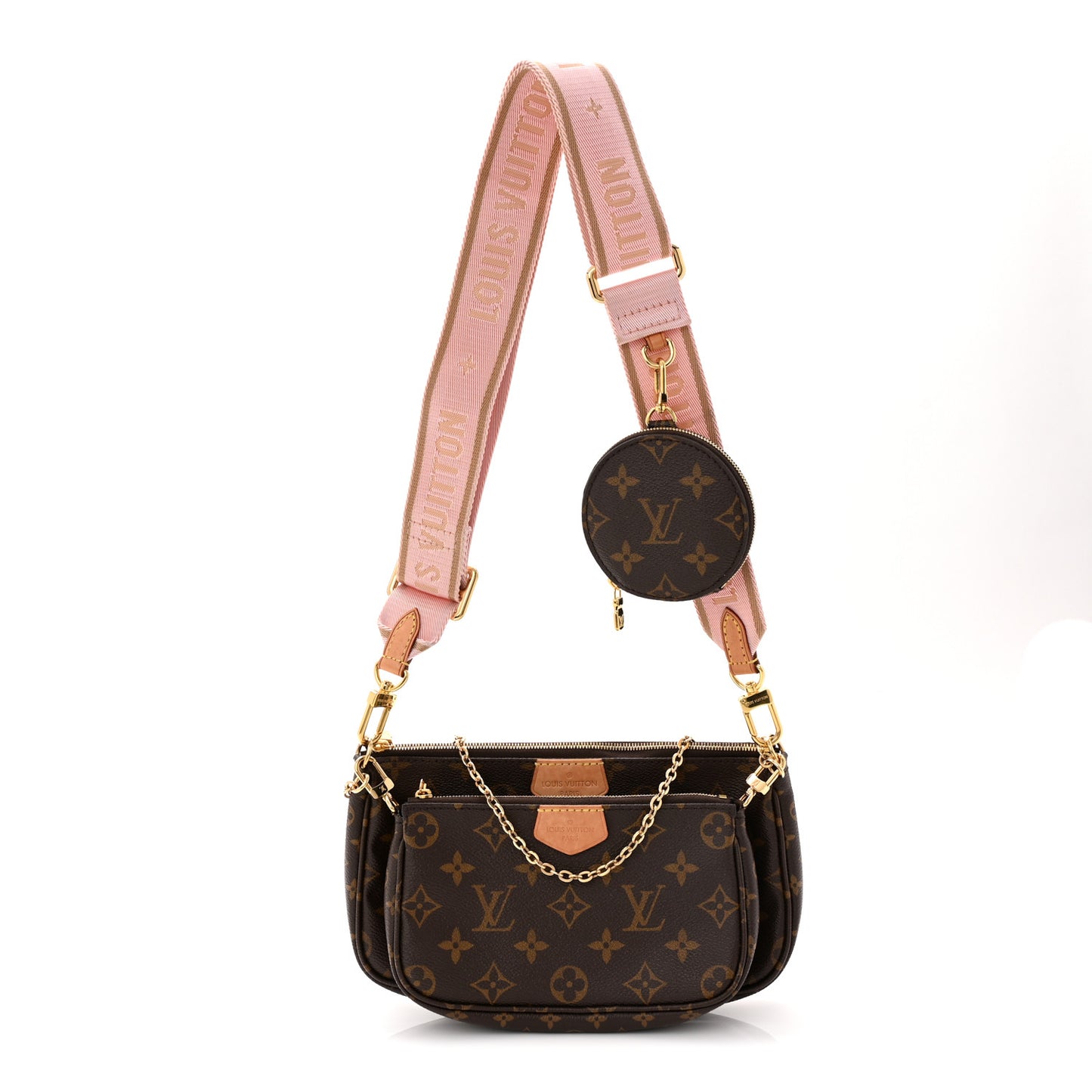 Monogram Multi Pochette Accessories Rose Clair