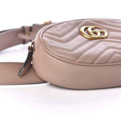 Gucci Calfskin Matelasse GG Marmont Belt Bag 105 42 Porcelain Rose 5 of 9