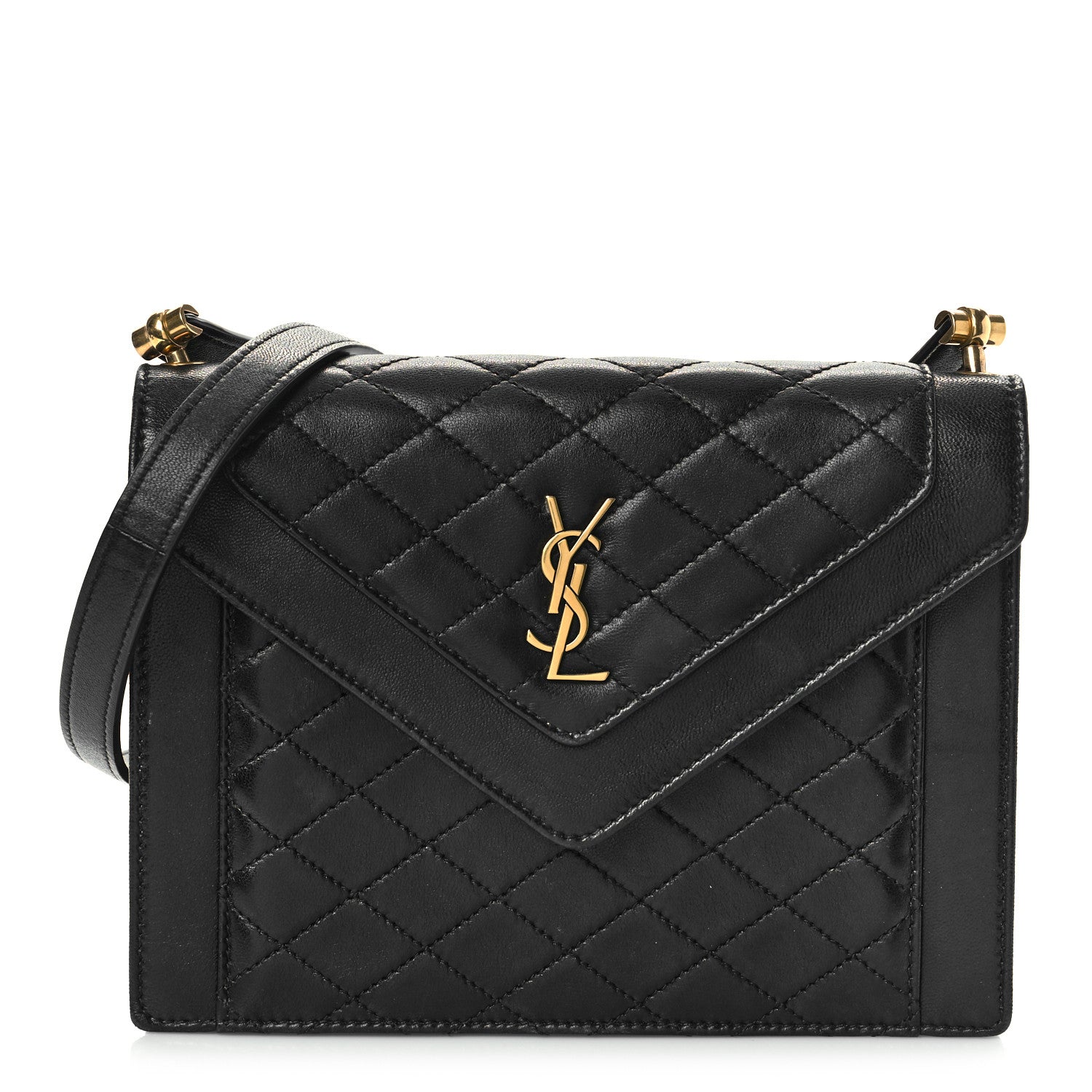 Saint Laurent Lambskin Quilted Mini Gaby Satchel Black 1 of 14