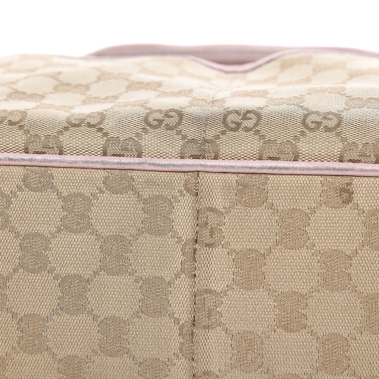 Monogram Web Diaper Bag Pink