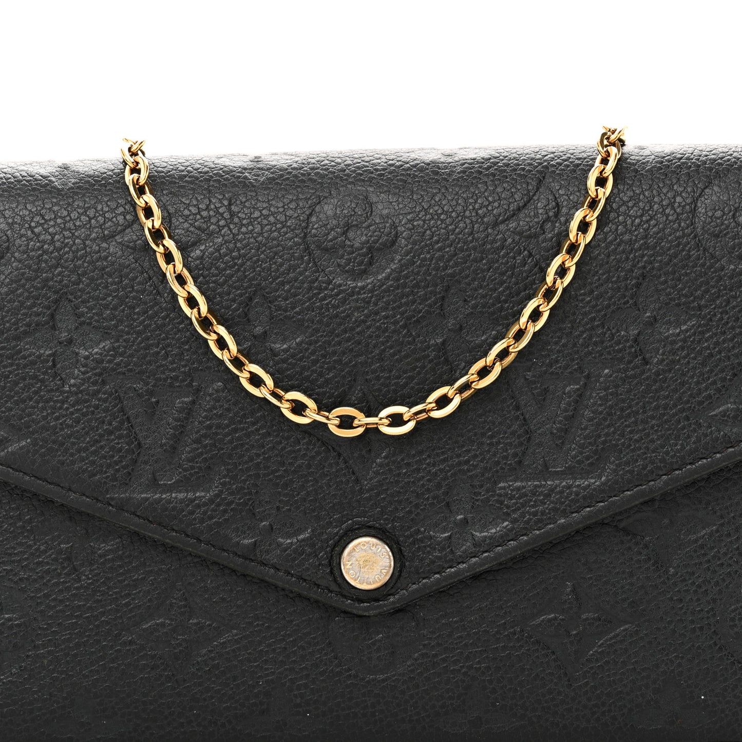 Empreinte Pochette Felicie Chain Wallet Black