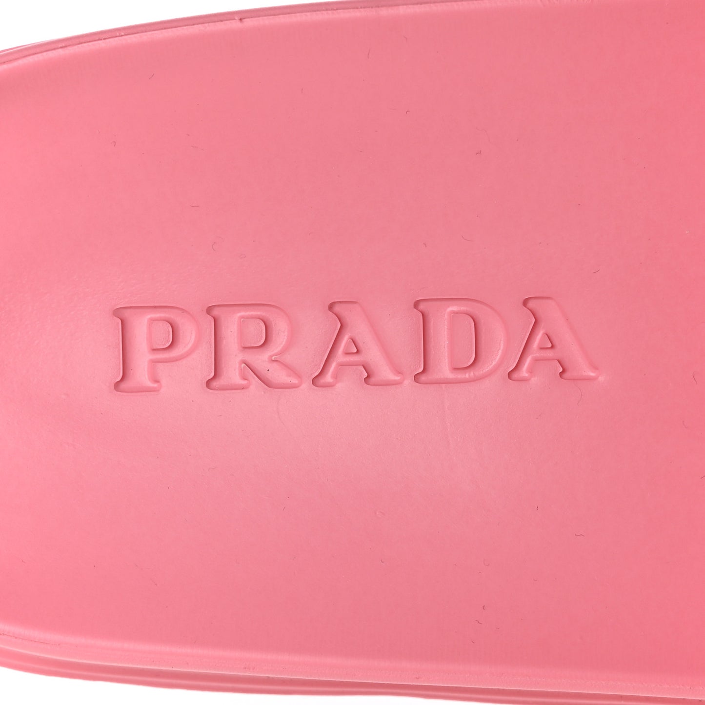 EVA Rubber Triangle Logo Embossed Womens Lug Sole 20mm Slide Sandals 38 Begonia