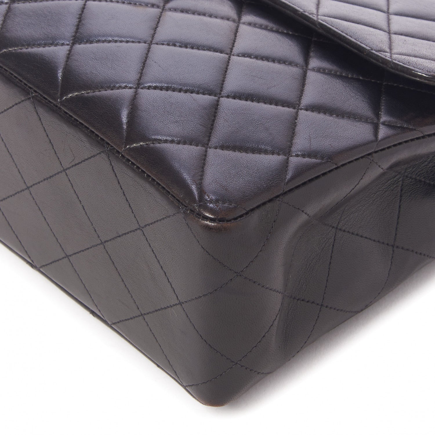 Chanel Lambskin Quilted Jumbo Single Flap Black 5 of 10