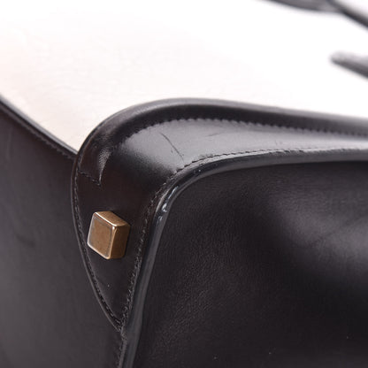 Celine Shrunken Lambskin Micro Bi-Color Luggage Black White 13 of 13