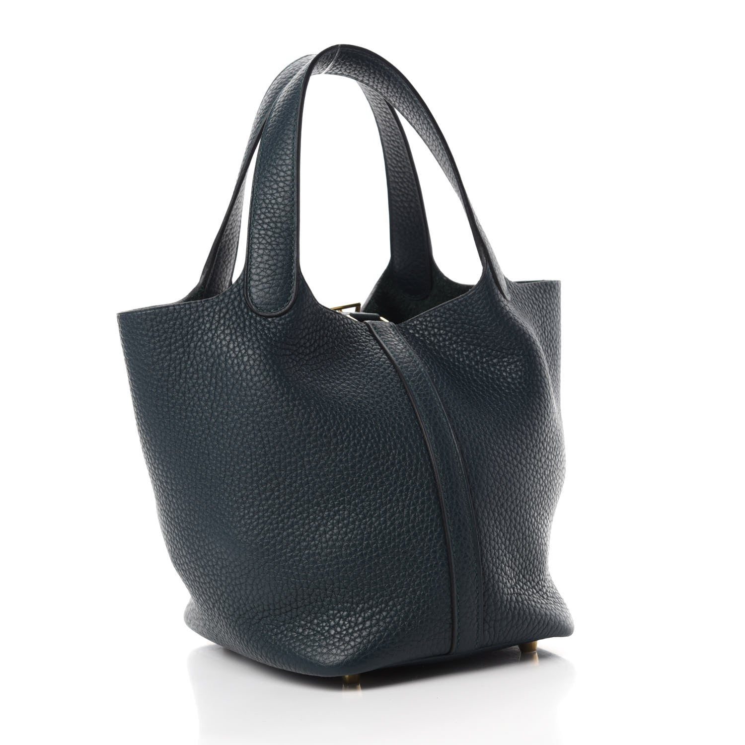 Hermes Taurillon Clemence Picotin Lock 18 PM Vert Cypress 3 of 11