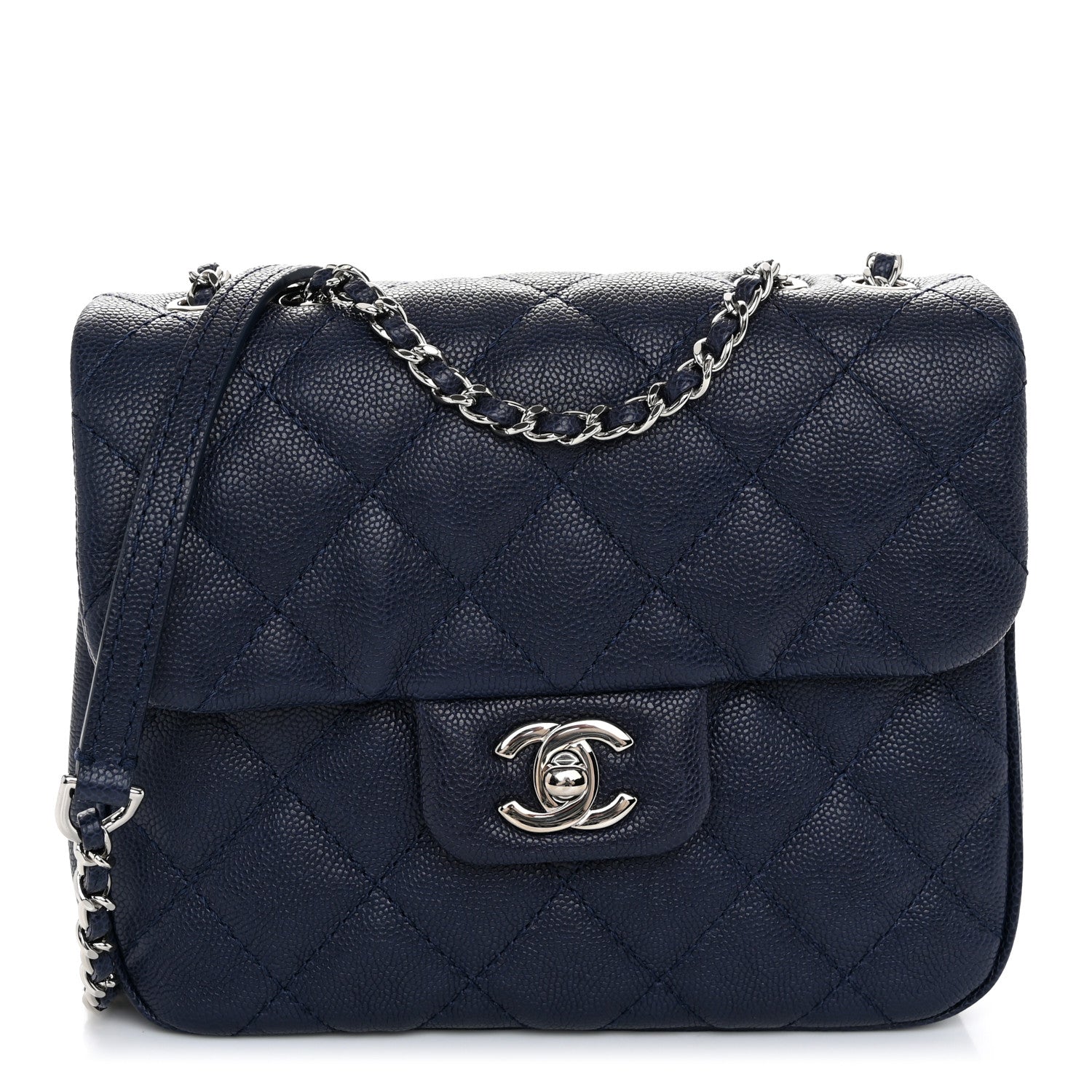 Chanel Caviar Quilted Small Urban Companion Flap Navy 1 of 13