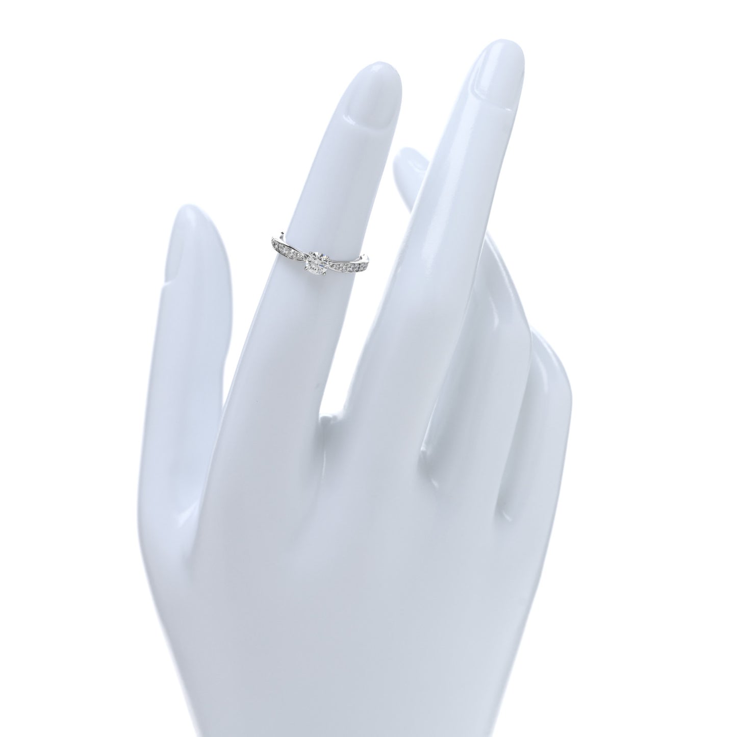 Platinum Diamond  .24ct Harmony Round Brilliant Engagement Ring 47 4