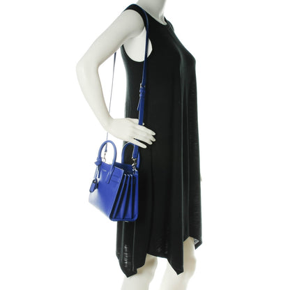 Saint Laurent Grained Calfskin Nano Sac De Jour Royal Blue 2 of 7