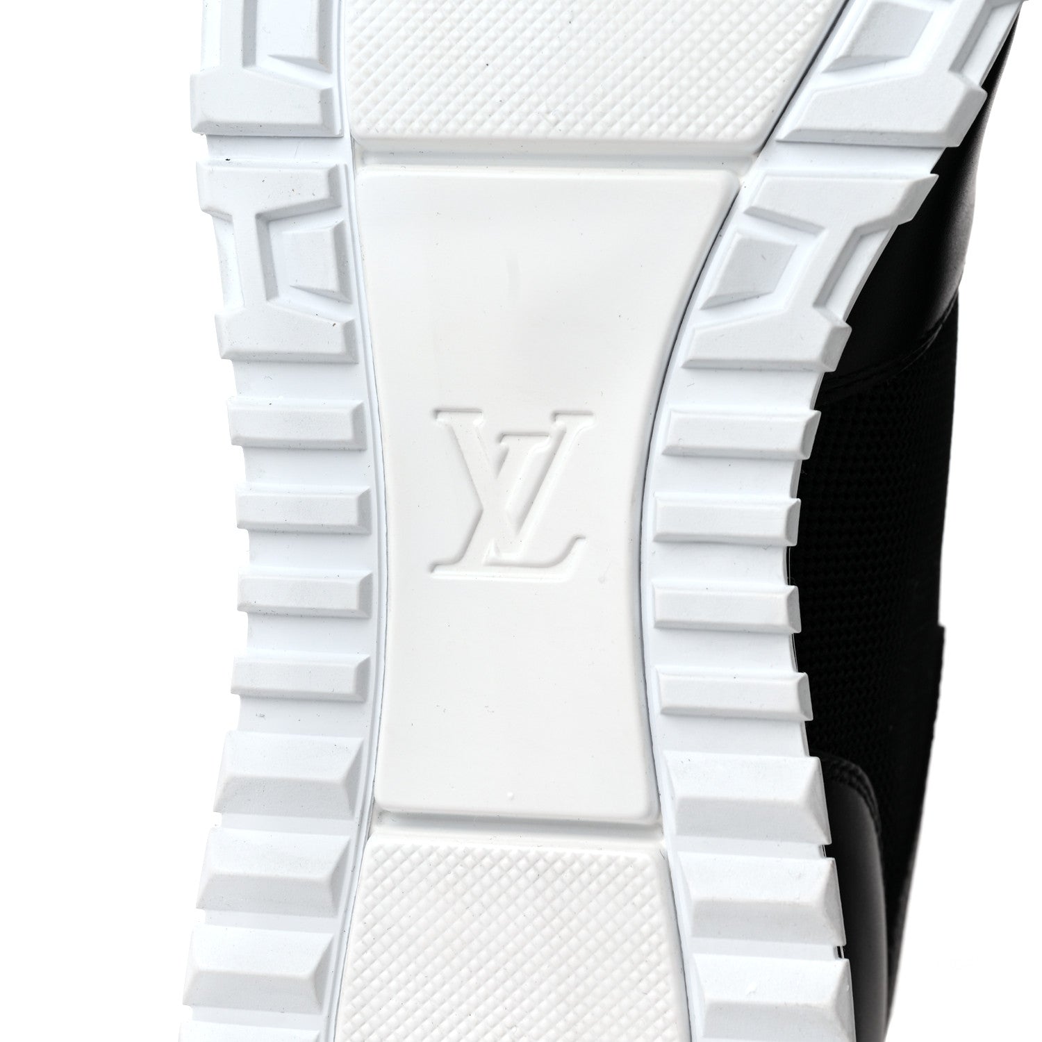 Louis Vuitton Calfskin Mesh Monogram Eclipse Mens Run Away Sneakers 11 Black 7 of 9
