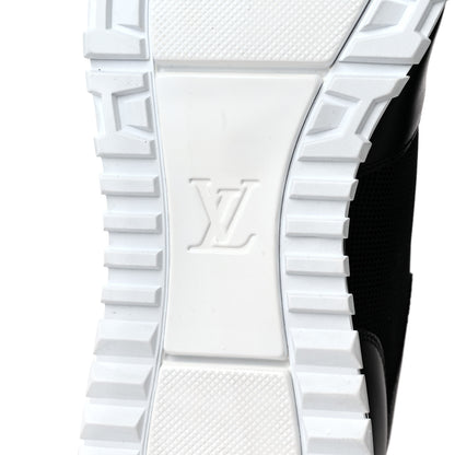 Louis Vuitton Calfskin Mesh Monogram Eclipse Mens Run Away Sneakers 11 Black 7 of 9
