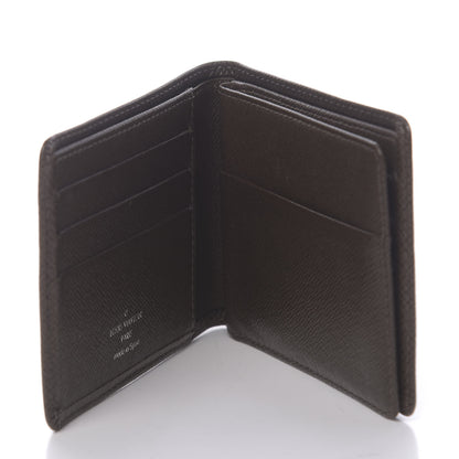 Louis Vuitton Taiga Mens Billfold Wallet 3 Flaps Grizzli 5 of 6