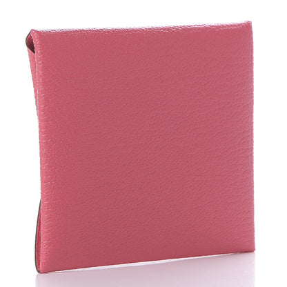 Hermes Chevre Mysore Bastia Coin Purse Rose Lipstick 3 of 7